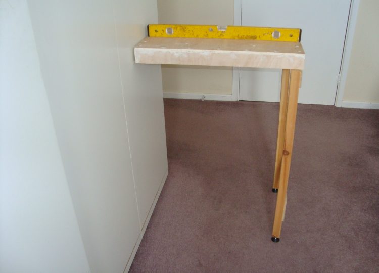 baseboard with leg fitted